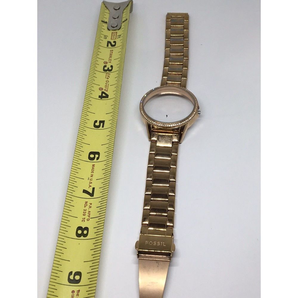 Authentic Fossil Watch Band Bracelet Links Case Use For Parts Used 18mm V768
